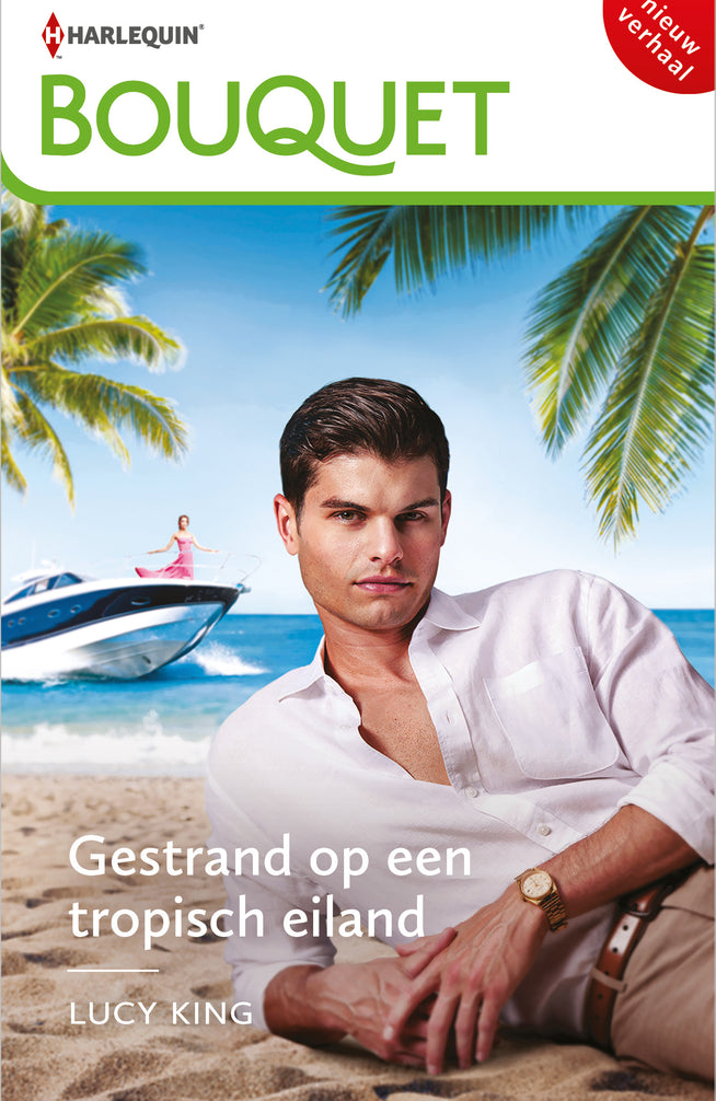 Gestrand op een tropisch eiland