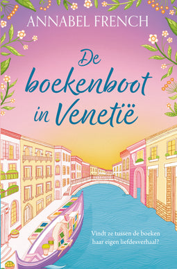 De boekenboot in Venetië De boekenboot in Venetië