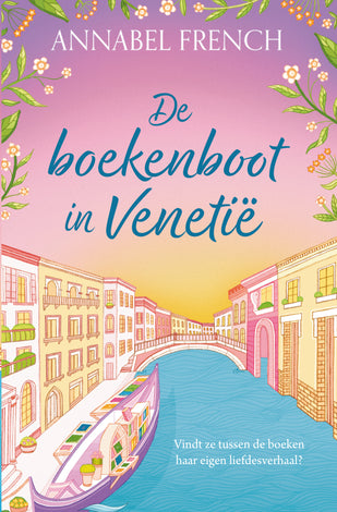De boekenboot in Venetië De boekenboot in Venetië