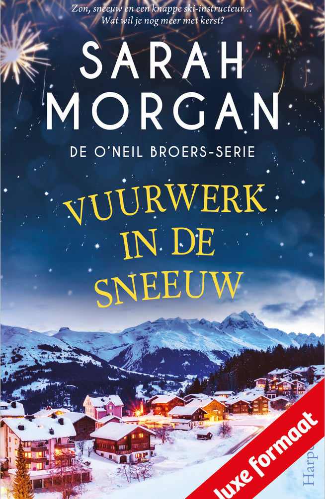 Vuurwerk in de sneeuw