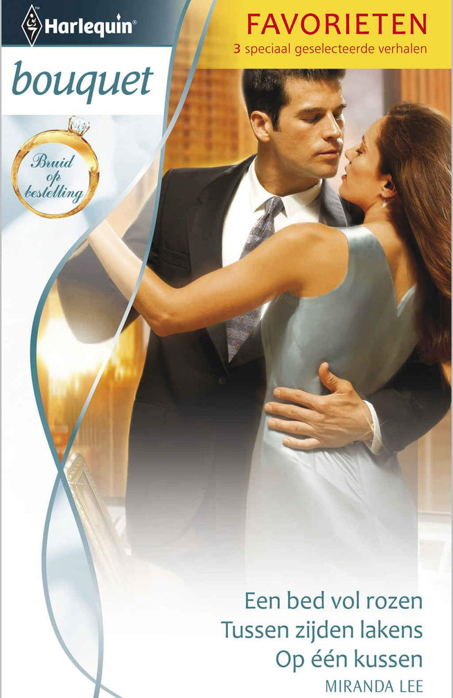 Een bed vol rozen / Tussen zijden lakens / Op één kussen