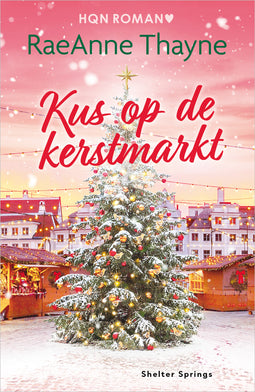 Kus op de kerstmarkt