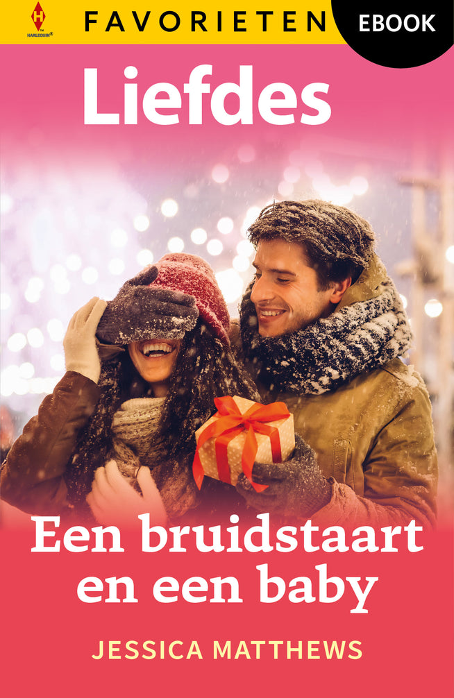 Een bruidstaart en een baby