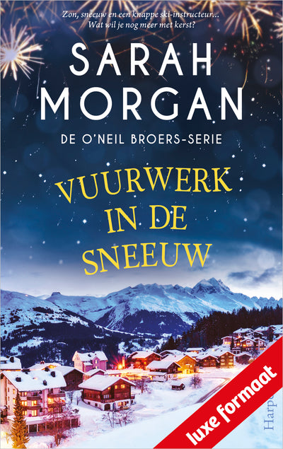 Vuurwerk in de sneeuw